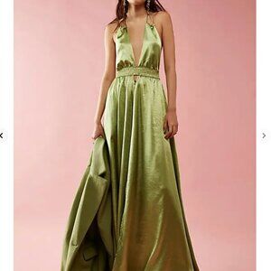 NWT Free People Look into the Sun Gown - Green - XS
